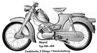 Zndapp-Schaltplan Typ 428-010 Combinette